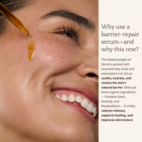 Texture close-up of Bambu Earth Rosehip Repairing Serum for a smooth feel