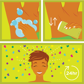 Ban Invisible Solid Sweet Simplicity packaging for easy on-the-go freshness.
