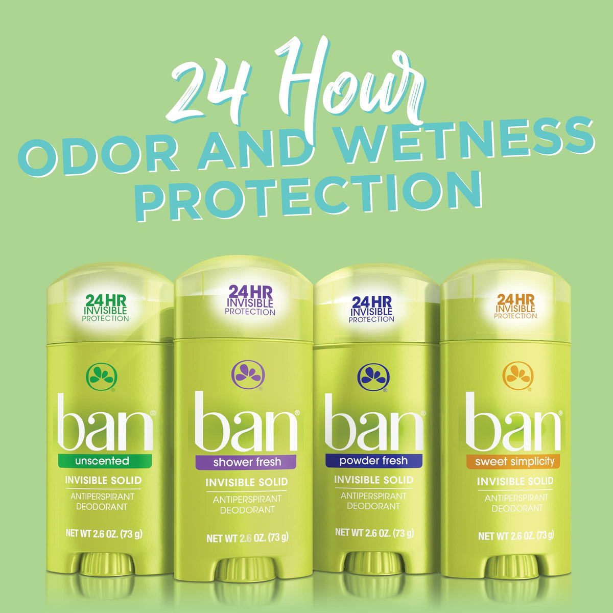 Ban Invisible Solid Antiperspirant with Kihada extract supports odor management on skin.