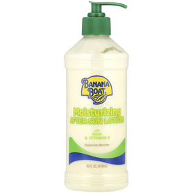 Banana Boat Aloe After Sun Lotion bottle for quick outdoor relief.