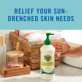Banana Boat Aloe After Sun Lotion packaging front view communicates value.