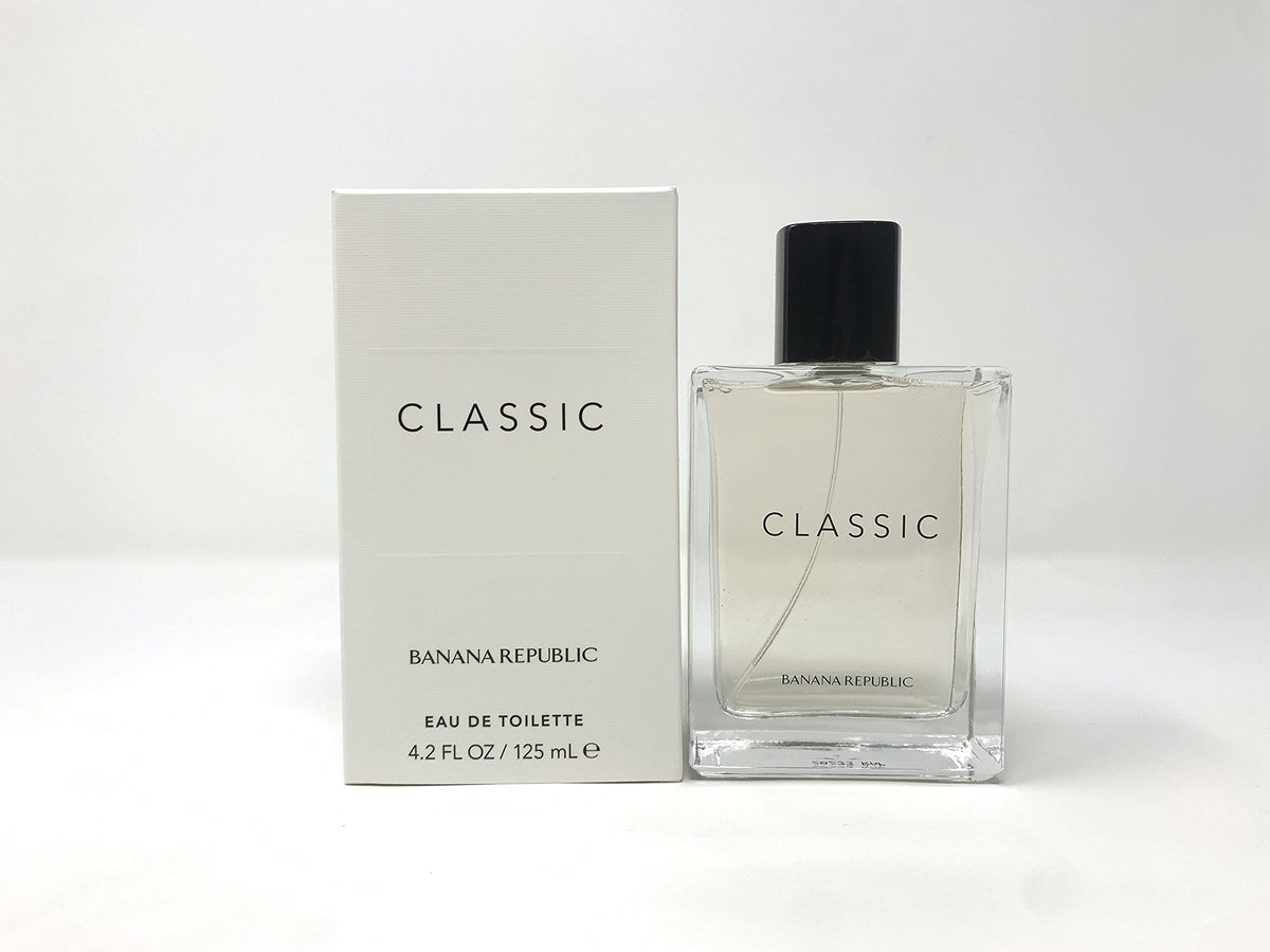 Banana Republic Classic bottle packaging and 4.2 oz size, ideal for gifting or travel.
