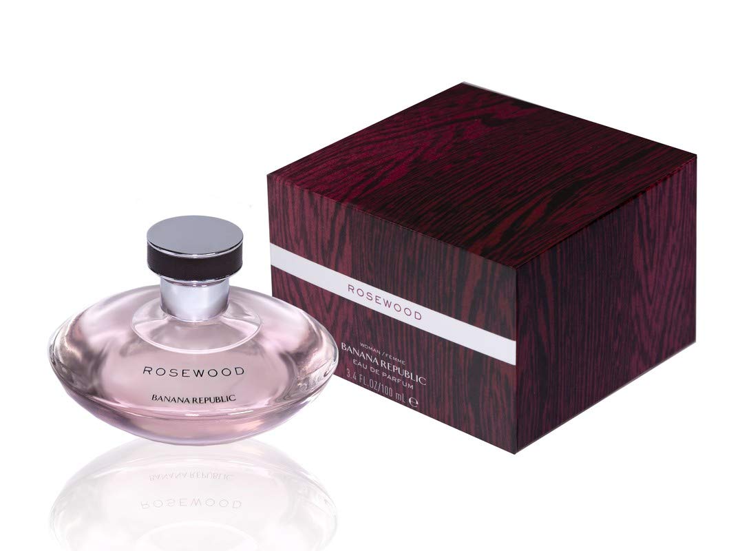 Banana Republic Rosewood EDP bottle close-up, ideal for daily wear and subtle sophistication