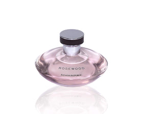Banana Republic Rosewood EDP cap and bottle on vanity, perfect for evening outings