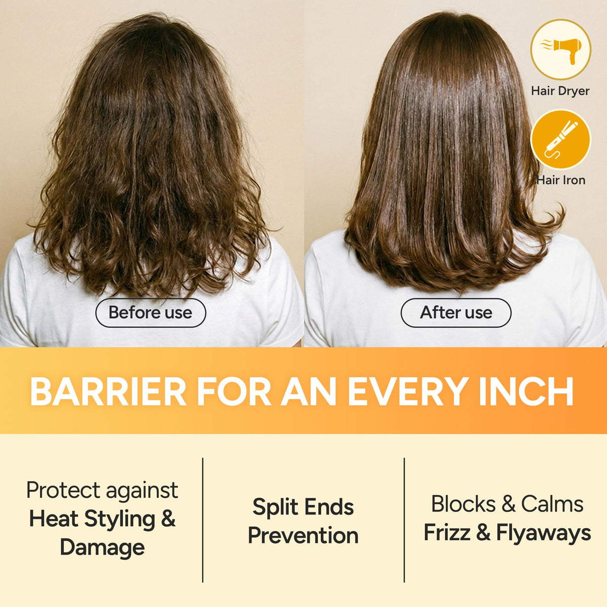 BANANAL Enriched Korean Bonding Hair Oil serum tube shows dual-texture feel for smoother hair