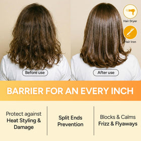 BANANAL Enriched Korean Bonding Hair Oil serum tube shows dual-texture feel for smoother hair