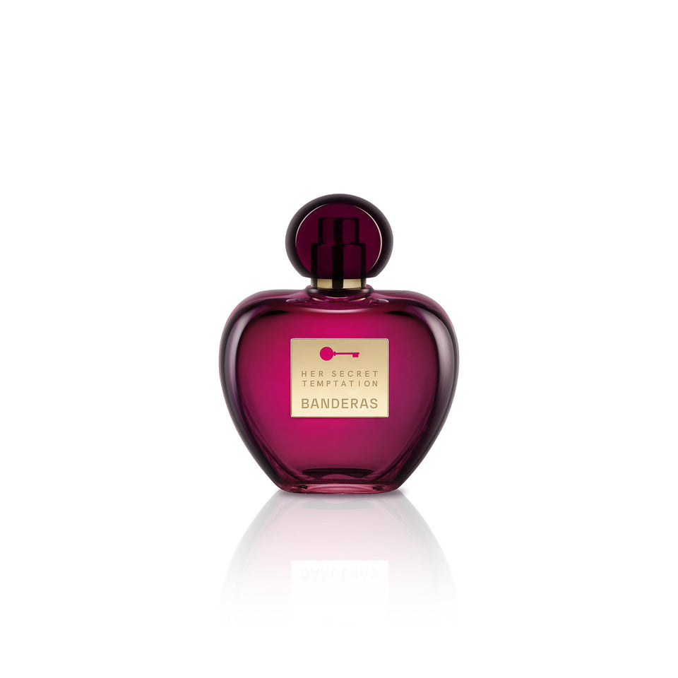 Banderas Her Secret Temptation bottle front for evening wear.