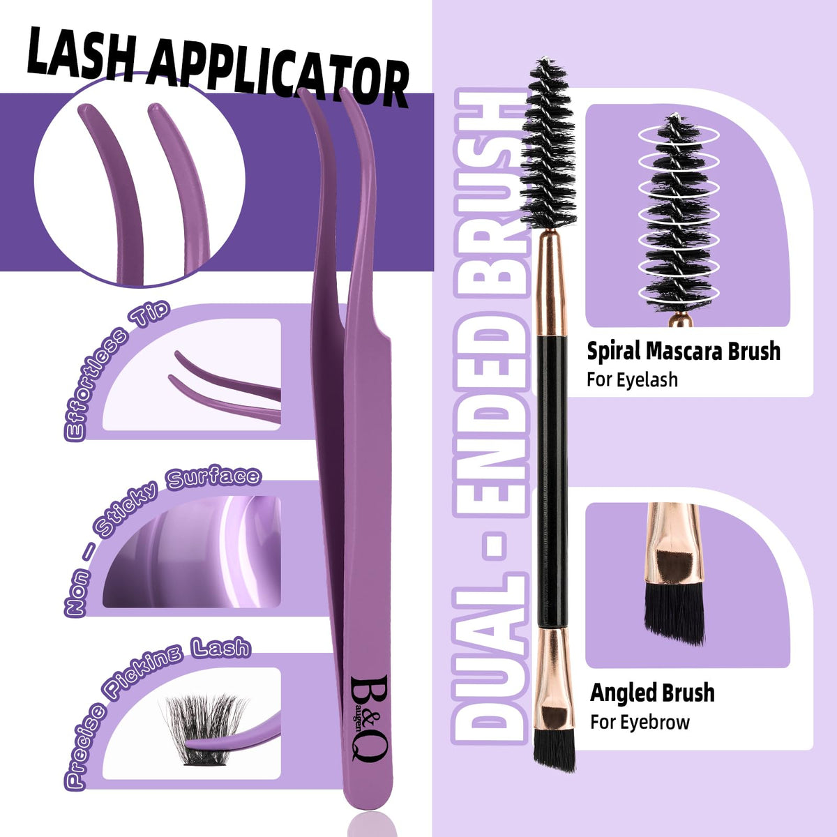 BandQaugen DCurl lashes close-up showing voluminous extensions.