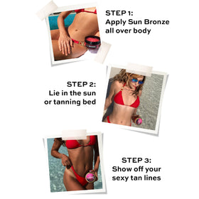 Bangberry Sun Bronze Butter shown near tanning bed setup