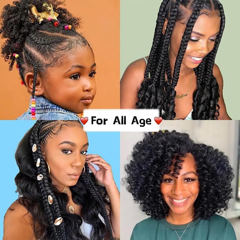 Bangxunk 150g 3-bundle pack provides ample volume for fuller head braids.