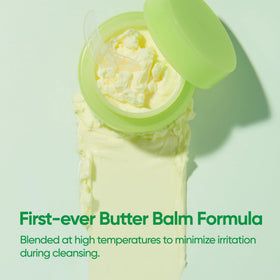 Formula with avocado oil and shea butter nourishing dry skin during cleansing