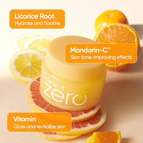 BANILA CO Clean It Zero balm massaged on dry skin for effective makeup removal.