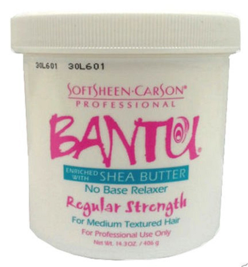 BANTU No Base Relaxer 15oz bottle front view for salon-grade smoothing.