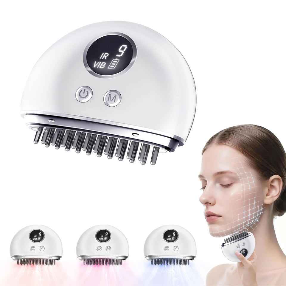 BanVall Lymphatic Contour Face Brush close-up for facial contouring.