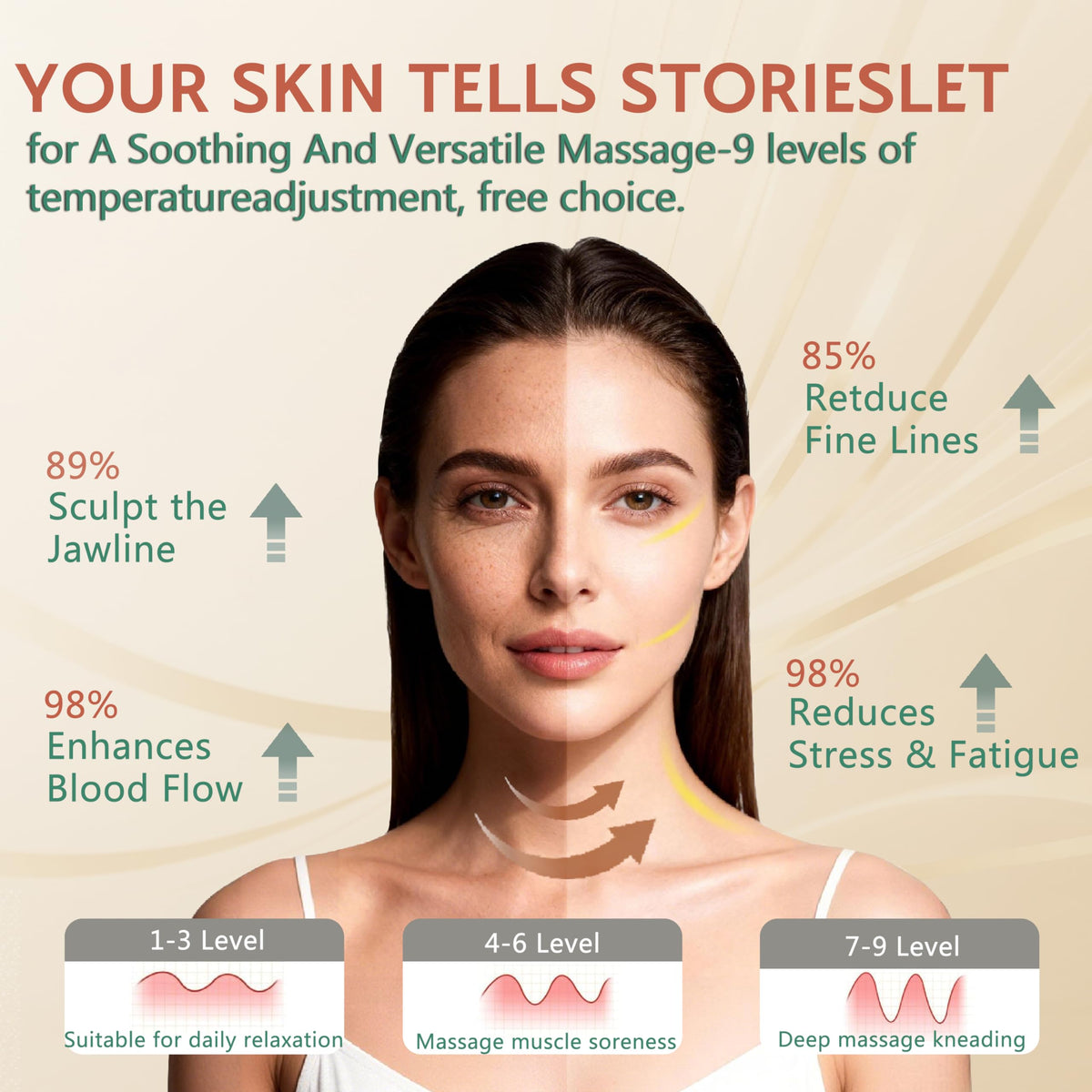 Jawline treatment with BanVall for definition using the brush.