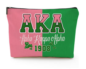 Baobeily sorority pink-green letters pouch adds playful sisterhood style