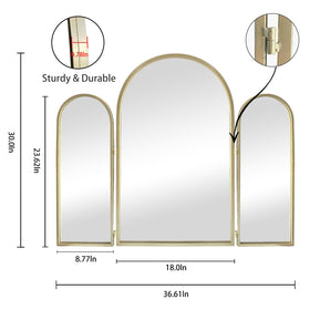 BAODANFU adjustable-angle vanity mirror for flexible viewing