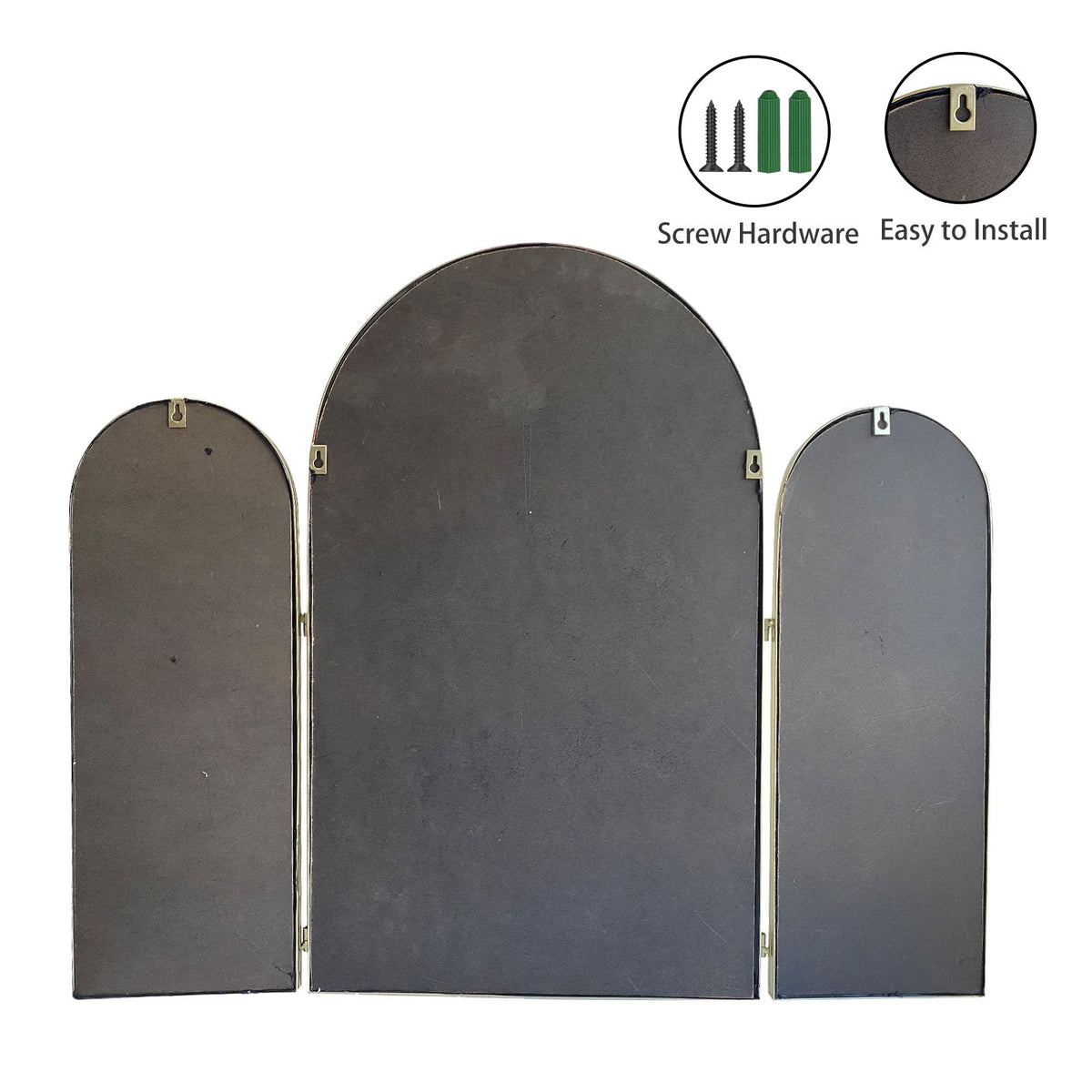 BAODANFU large arch mirror 18x30 provides bright reflections