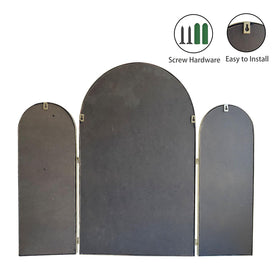 BAODANFU large arch mirror 18x30 provides bright reflections