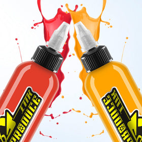 Bottles aligned to showcase 14-color system and organization