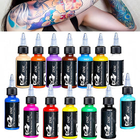 BAODELI tattoo kit front packaging highlights the complete color set.