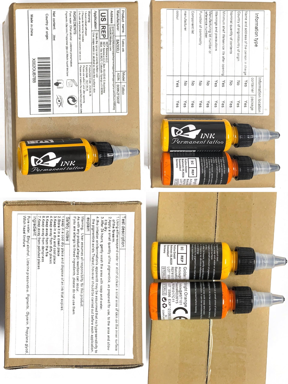 BAODELI quality guarantee symbol signals trusted ink quality.