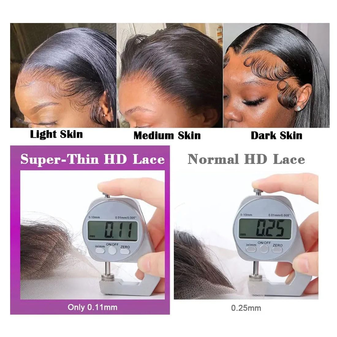 Baoliyer glueless cap with adjustable straps for secure, comfortable wear