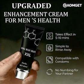 BAOMGET Delay Cream pump application shows quick, smooth application for comfortable use.