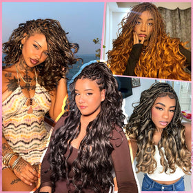 BAOTA loose-wavy texture on model suited for various styles.