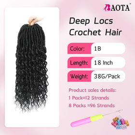 BAOTA Goddess Locs pre-looped crochet for faster styling.