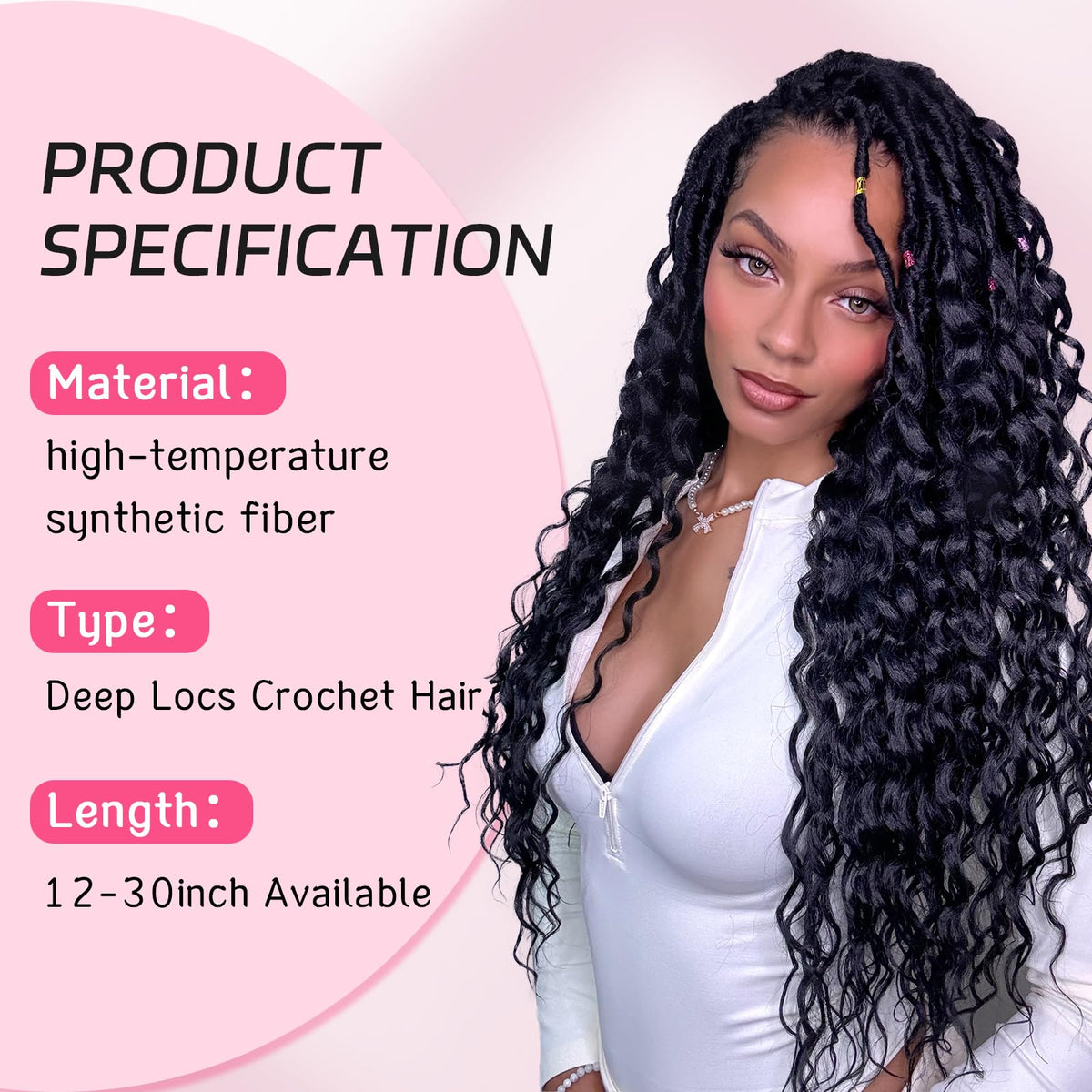 BAOTA Goddess Locs styling versatility for updos and braids.