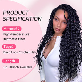 BAOTA Goddess Locs styling versatility for updos and braids.