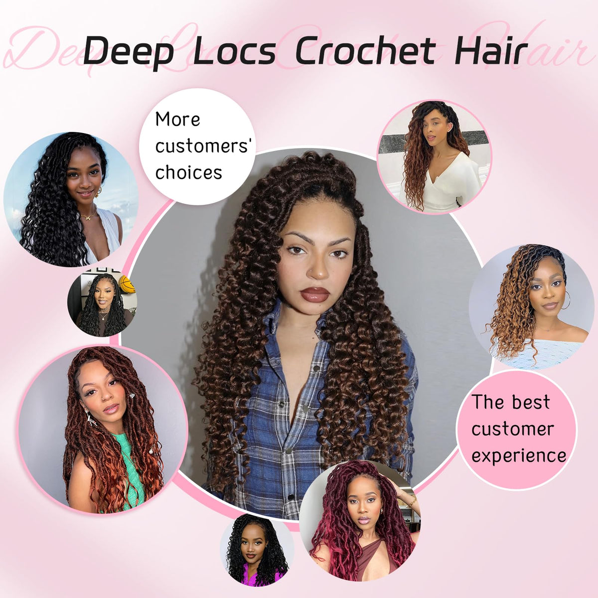 BAOTA Lightweight deep faux locs designed for all-day wear.