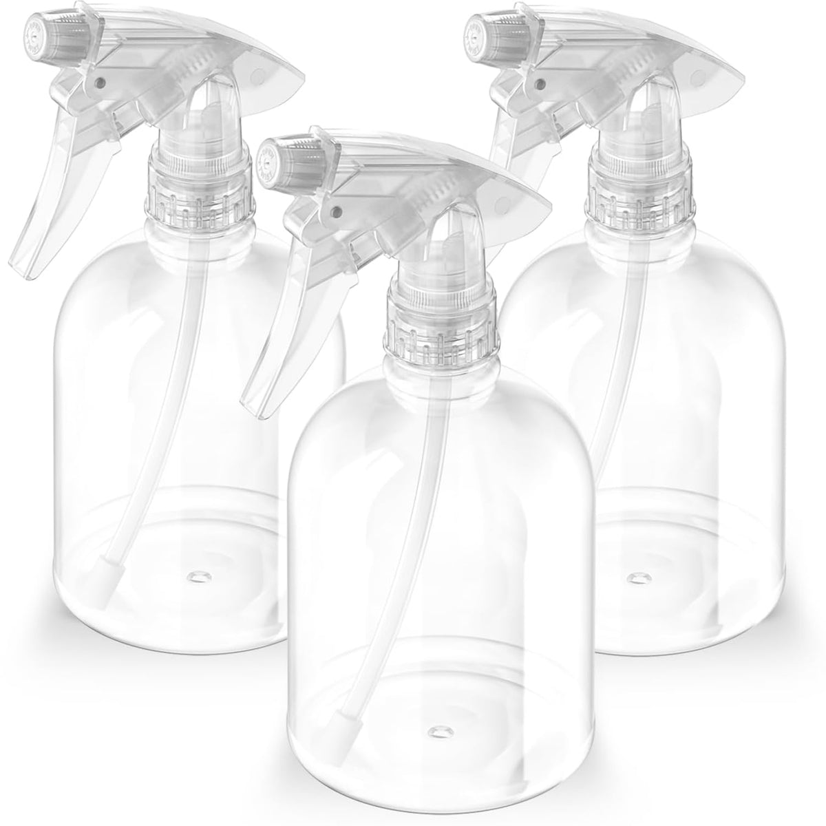 Bar5F empty clear spray bottle 16oz shows crystal clarity for precise cleaning tasks.