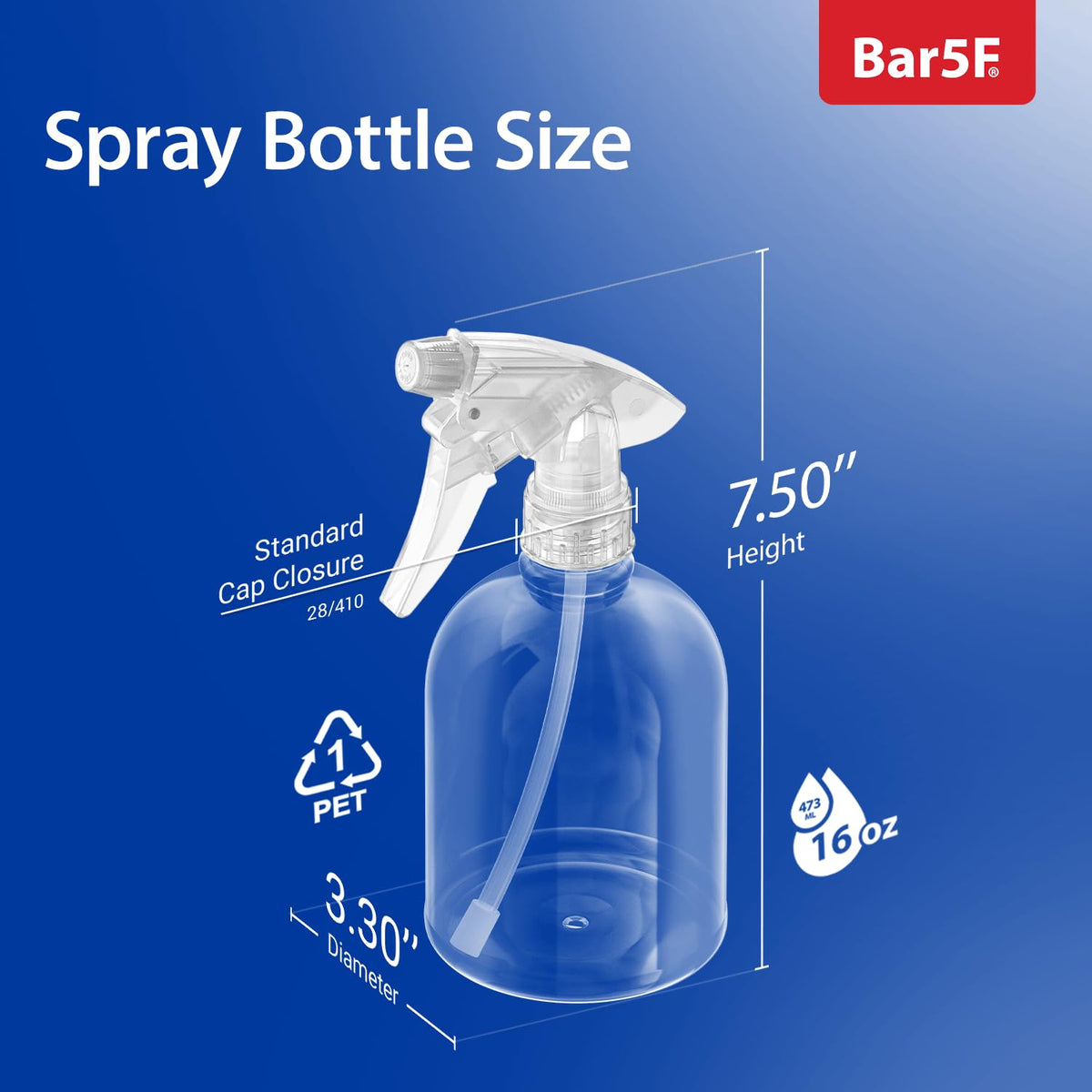 Bar5F ergonomic trigger grip ensures comfortable, fatigue-free spraying during longer cleaning sessions.