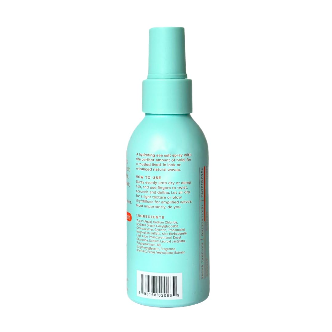 The Barb Shop Barb Sea Salt Spray air-dry-styling enables soft waves with natural movement.