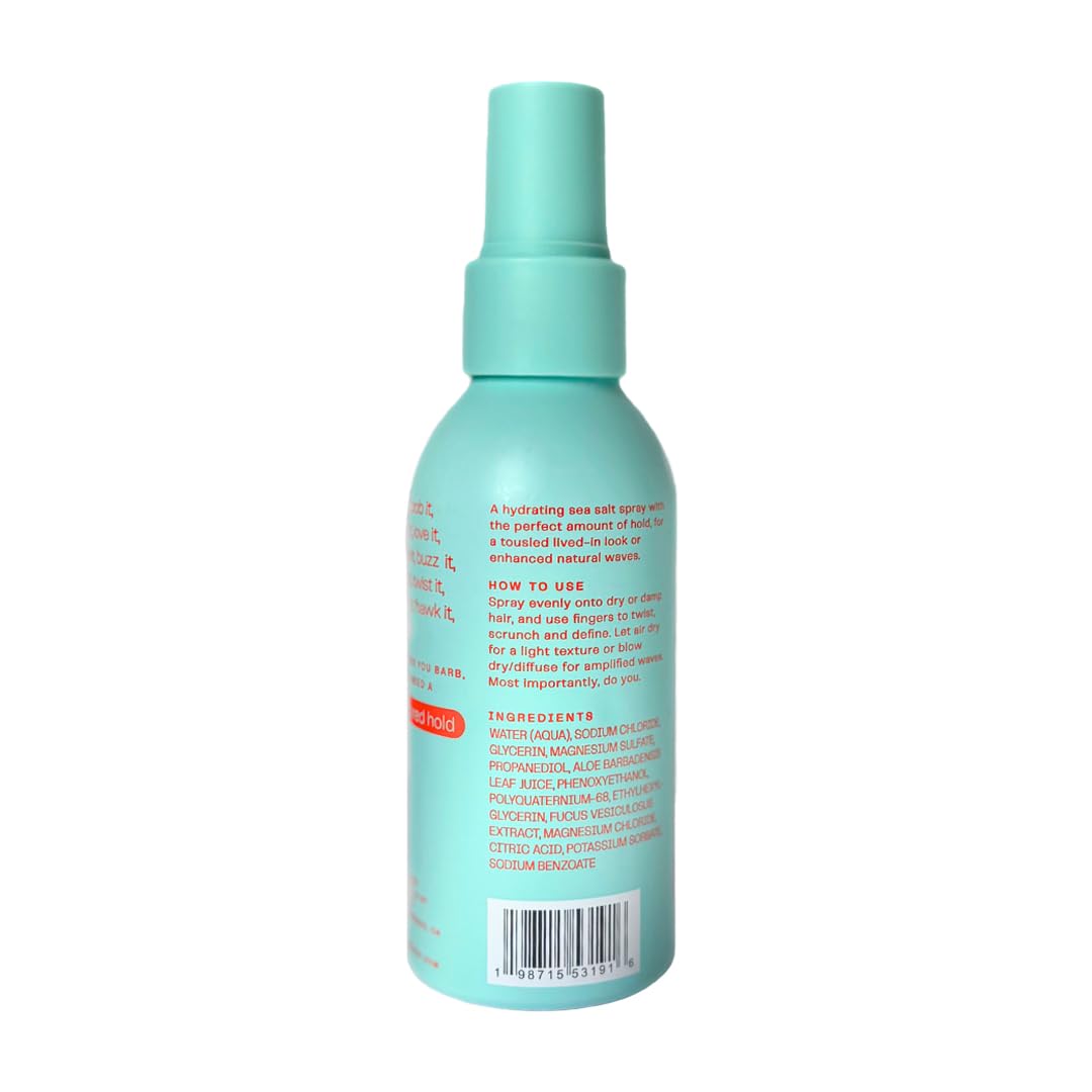 Quick texture in seconds with Barb Sea Salt Spray from The Barb Shop.