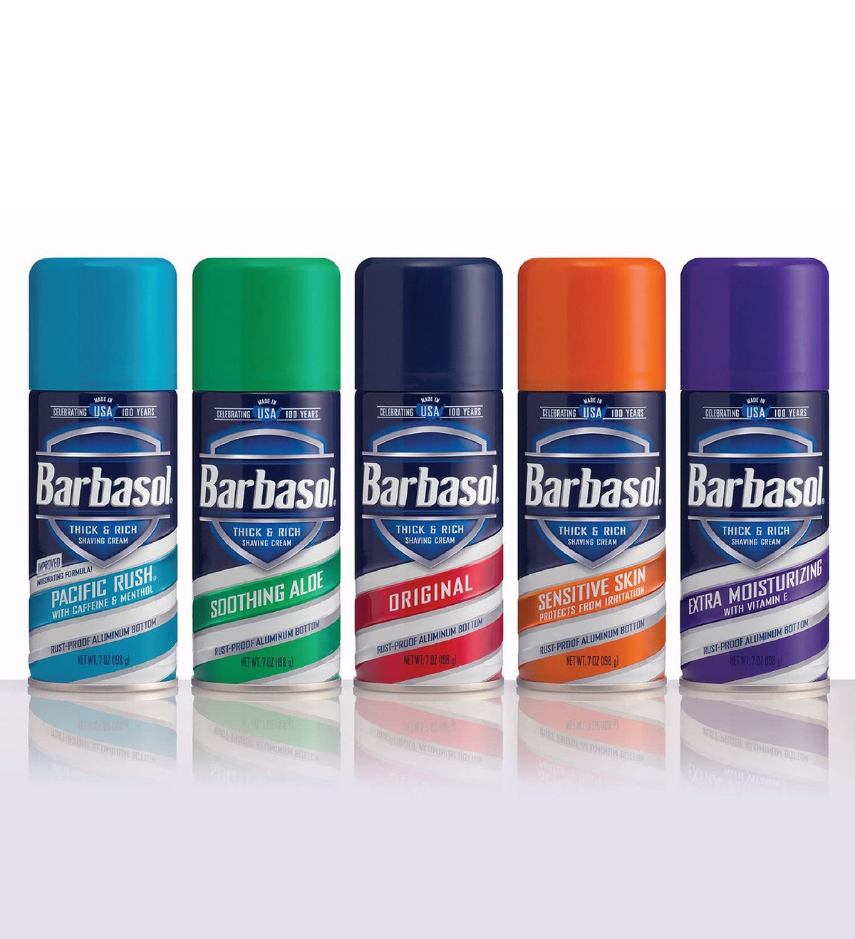 Barbasol three-pack shave cream for everyday grooming routines