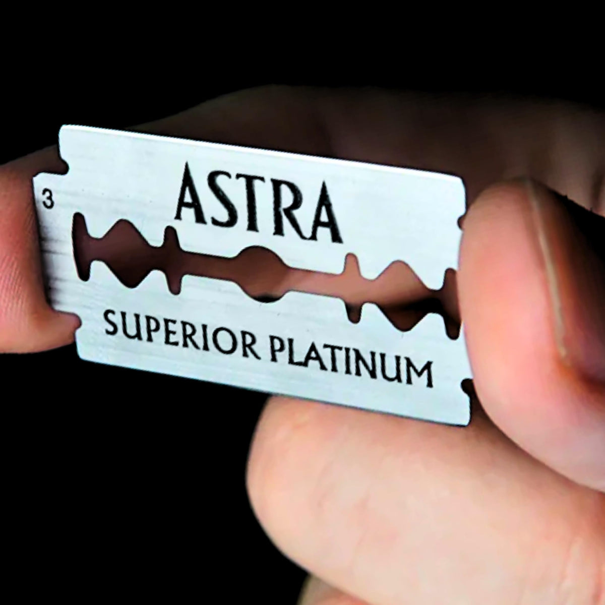 Barber-use scene with Astra Platinum blades demonstrates precise edging and reliable performance.