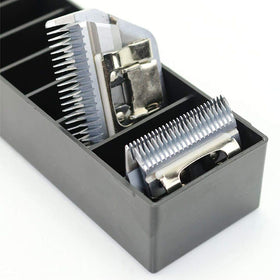 BarberMate drawer friendly design fits neatly in a barber station.