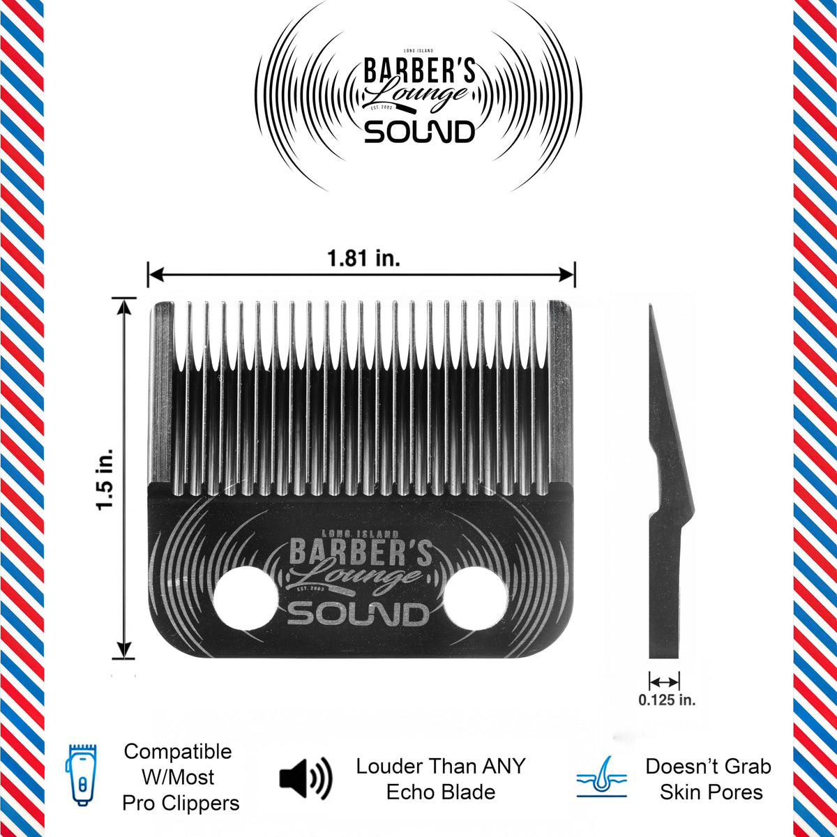 Barber's Lounge Stationary Fade Blade in action shows smooth, consistent fades.