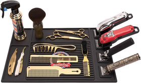 BARBERTOP mat guide combs neatly stored, reducing setup time.