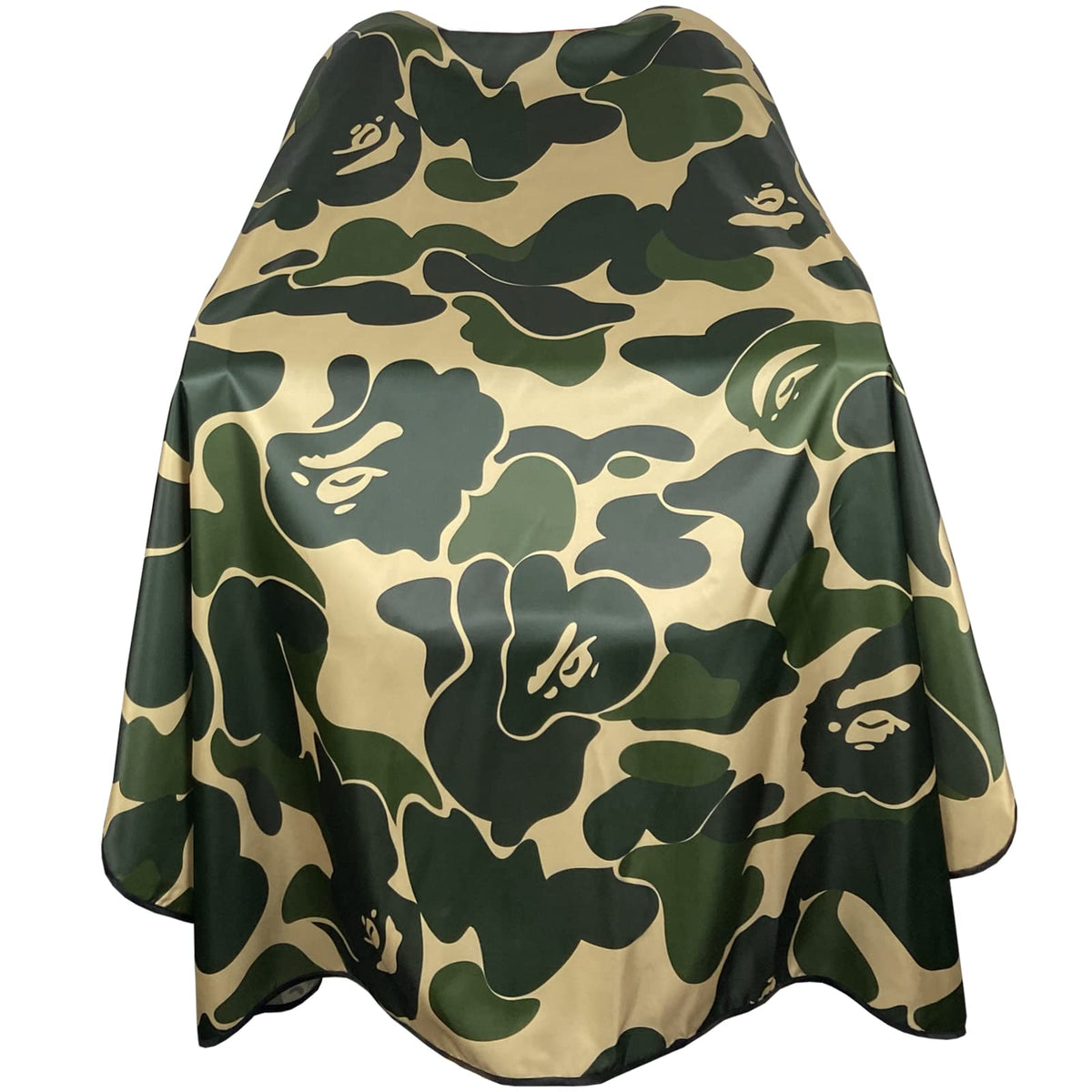 Barbohoo barber cape provides full coverage to protect clothing during haircuts.