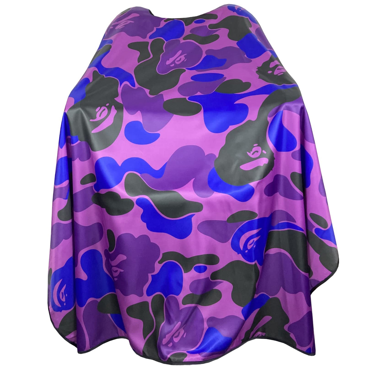Barbohoo barber cape shows large coverage protecting clothing during haircuts.