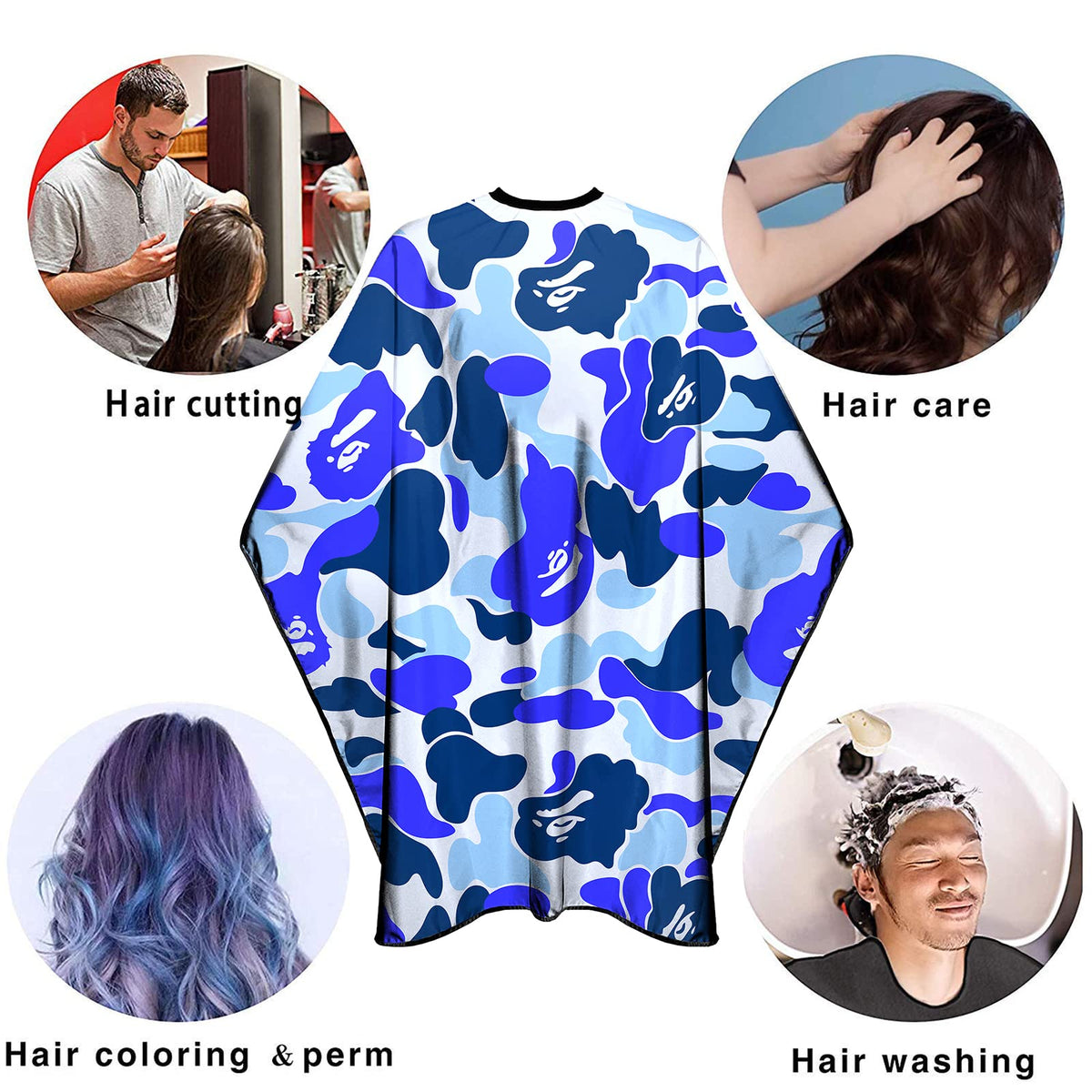 Barbohoo barber cape waterproof and anti-static protects clothes