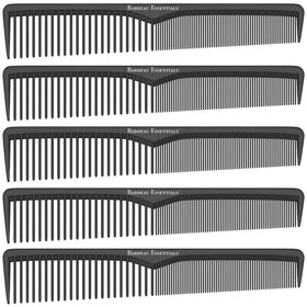 Bardeau Essentials Styling Comb 5-Pack in black carbon fiber for lightweight, precise styling.