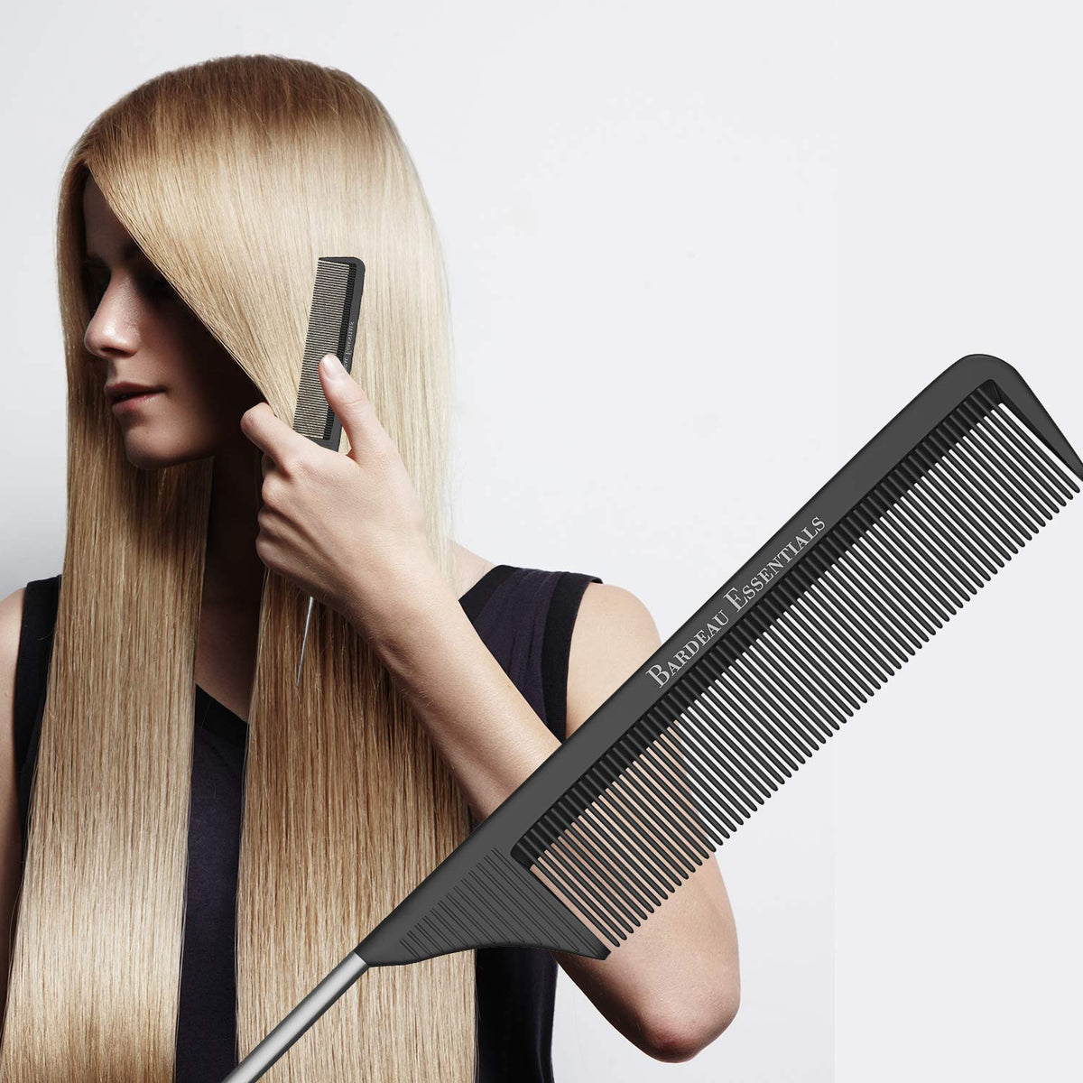 Bardeau Essentials teasing comb adds lift and volume for finishing