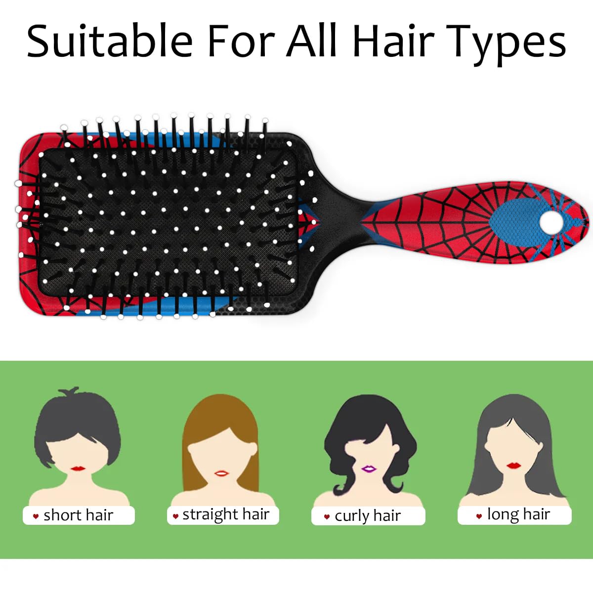 Bardic Kids Hair Brush detangling action for painless knot release.