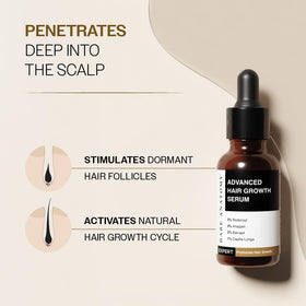 Bare Anatomy application on scalp showing easy daily routine.