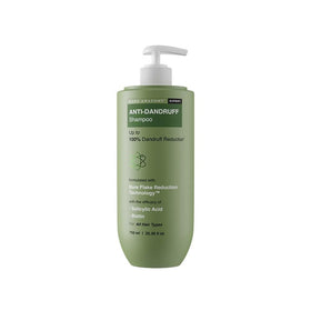 Bare Anatomy Expert Anti-Dandruff Shampoo bottle front showing vegan formulation for scalp balance.